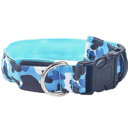 Camouflage pet supplies luminous dog collar