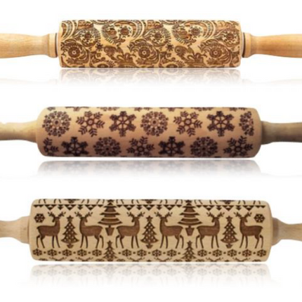 Rolling Pin Christmas Embossing