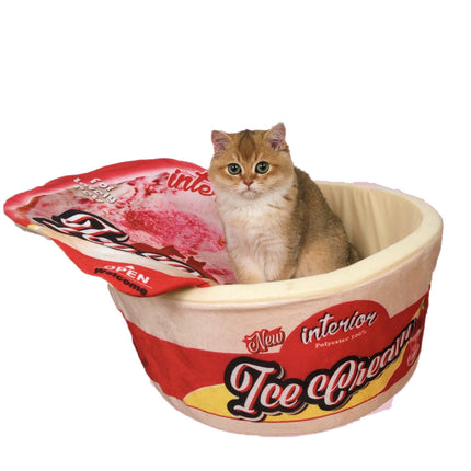 Design Instant Noodle Dog Round Closed Cat Litter Cute Shiba Inu Pet Supplies