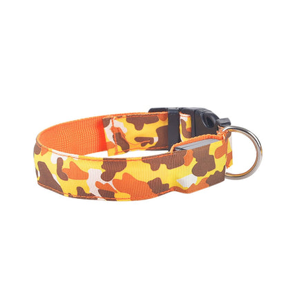 Camouflage pet supplies luminous dog collar