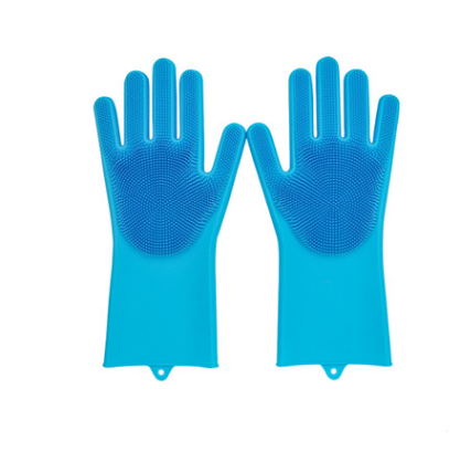 Silicone Heat-resistant Cleaning Brush Scrubbing Gloves