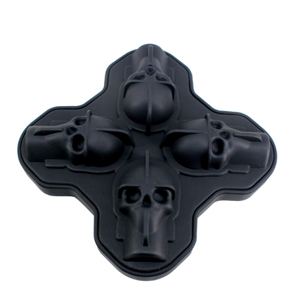 Creative 3D Skull Mold Ice Cube Tray Silicone Mold Soap Candle Moulds Sugar Craft Tools Bakeware Chocolate Moulds