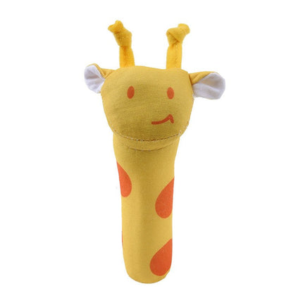 New Baby Rattle Toy BIBI Bar Animal Squeaker Toys Infant Hand Puppet Enlightenment Plush Doll 8 Design