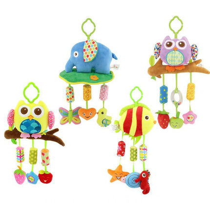 Cute Animal Wind Bell Baby Toy 0 Grip Baby Bed Bell