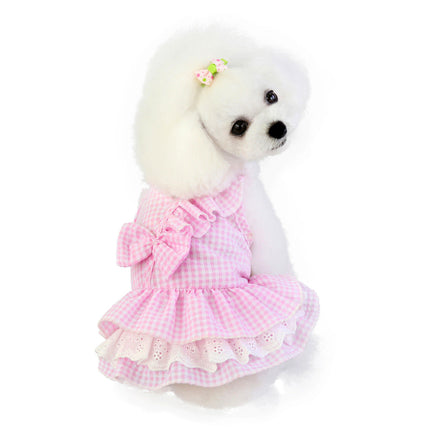 Pet Clothes Clothing Dog Supplies Bowknot Dress