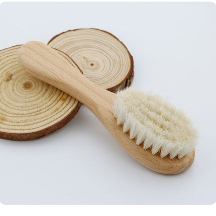 Baby Wool Brush Set, Baby Shower, Scrubbing Brush, Shower Comb