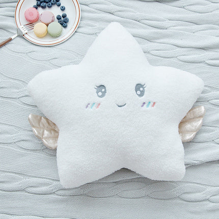 New Stuffed Angel Cloud Moon Star Plush Pillow Soft Cushion Cloud Stuffed Plush Toys for Children Baby Kids Pillow Girl