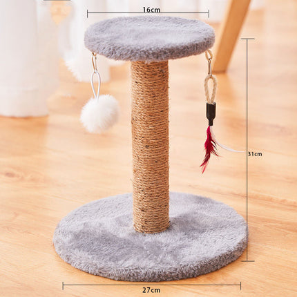 Cat Scratcher Sisal Vertical Durable Non-dandruff Anti-scratch Toy Cat Supplies