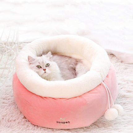 Cat Litter Closed Winter Supplies Warm Dog Kennel House Type Mat