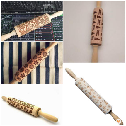 Rolling Pin Christmas Embossing