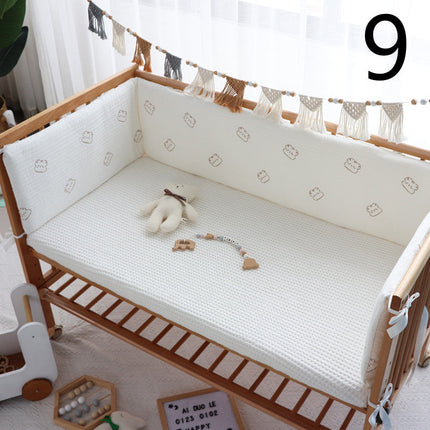 Baby Stitching Soft Bag Bumper Bed Surround