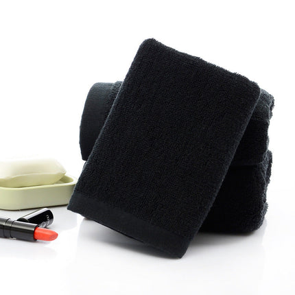 21 strands of black cotton towels