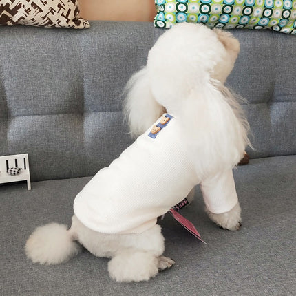 Pet Clothing Stretch Pit Striped Dog Sweater Sweater Bottoming Shirt