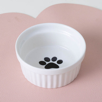 Cat Bowl Ceramic Double Bowl Water Bowl Tall Diagonal Pet Bowl supplies