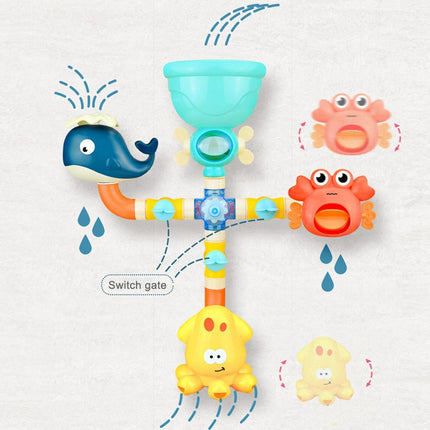 Baby Bath Toys Water Game Octopus Crab Model Faucet Shower Water Spray Toy