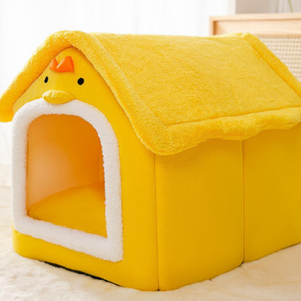 Foldable Dog House Pet Cat Bed Winter Dog Villa Sleep Kennel Removable Nest Warm Enclosed Cave Sofa Pets Supplies