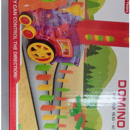 Domino Train Toys Baby Toys Car Puzzle Automatic Release Licensing Electric Building Blocks Train Toy