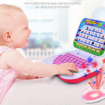 Mini PC English Learning Machine Computer Laptop Baby Children Educational Game Toy Electronic Notebook Study Music Toys Gifts