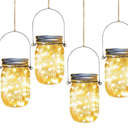 Solar Mason Jar  Light Decoration Mason Jar Light Outdoor Hanging Light Mason Jar Light String