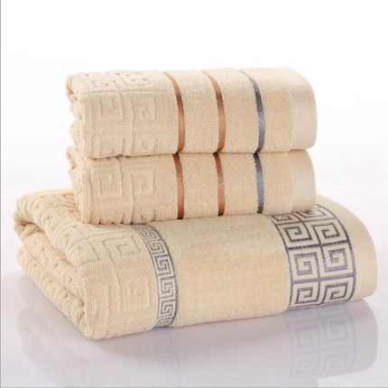 Three-piece cotton towel set