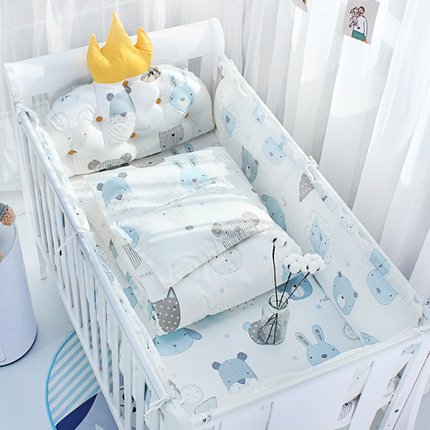 Crown Cushion Baby Bed Surrounding Bedding Kit