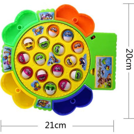 Electric music spinning fishing set baby puzzle toy wholesale boys and girls children fishing toys