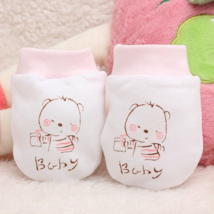 Cartoon Anti-scratch Face Gloves For Baby Products