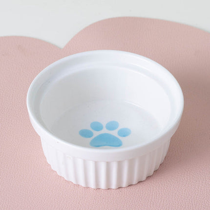 Cat Bowl Ceramic Double Bowl Water Bowl Tall Diagonal Pet Bowl supplies