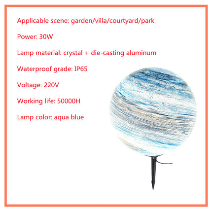 Solar Lawn Outdoor Waterproof Villa Garden Grass Earth Lamp