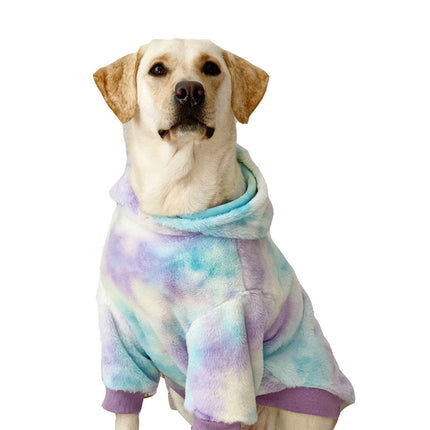 Tie Dyed Large Dog Clothing Warm