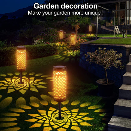 Metal Solar-powered Lawn Lamps Courtyard Decorative Waterproof