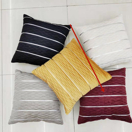 Simple Luxury Striped Velvet Pillow Cover Pillow Cushion Cover Pillow Case Covers for Sofa Flannel Velvet Sofa Cushion Cover