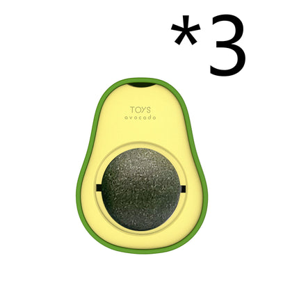 Avocado Cat Mint Multifunctional Catnip Toy 360 Rotating Self-healing Artifact Pet Supplies