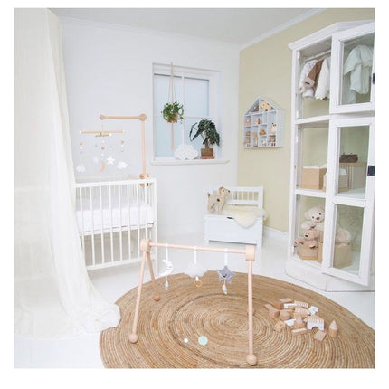 Baby Beech Bed Stand Hanging Rotary Bell