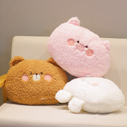 Soft Plush Animals Pillow Toys Stuffed Cartoon Teddy Bear Frog Pig Tiger Rabbit Unicorn Plush Doll Sofa Chair Cushion Baby Gift