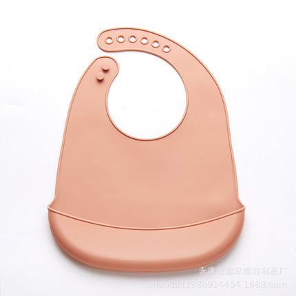 Thin Baby Eating Silicone Baby Bibs Oil-proof Waterproof Maternal And Child Supplies