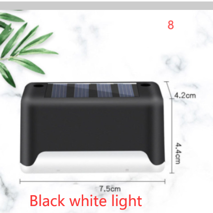 New Upgrade Waterproof LED Solar Fence Lamp Solar Deck Lights Solar Step Light Outdoor For Patio Stairs Garden Pathway Step Yard