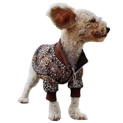 Spring And Autumn  Clothes Leopard Print Dog