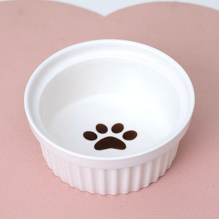 Cat Bowl Ceramic Double Bowl Water Bowl Tall Diagonal Pet Bowl supplies