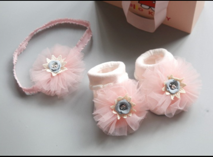 Baby Headband Socks Set Accessories