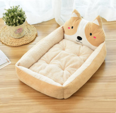 Kennel removable and washable Teddy cartoon pet nest pet supplies large dog golden retriever dog bed mat wholesale