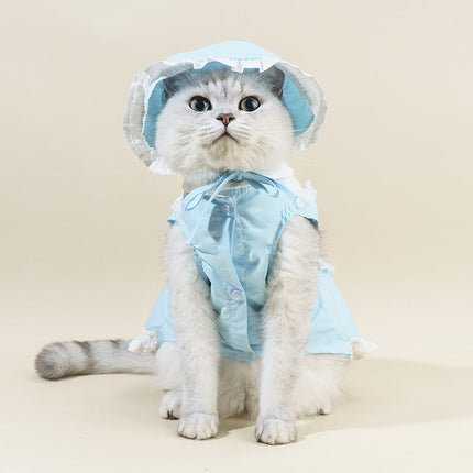 Pet Suit Pet Cat Hat Dog Spring And Summer Clothing Supplies Skirt