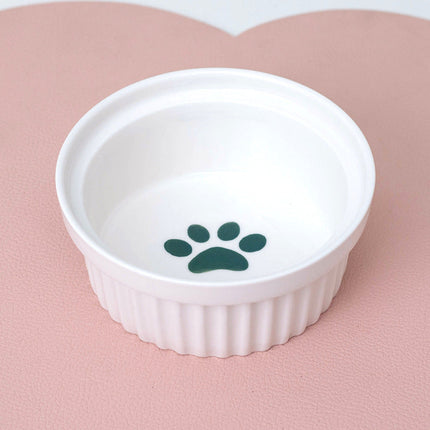 Cat Bowl Ceramic Double Bowl Water Bowl Tall Diagonal Pet Bowl supplies