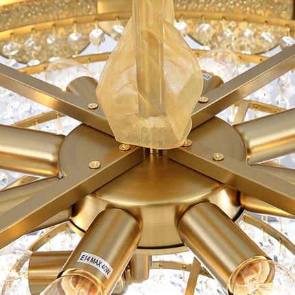 Stainless Steel Living Room Ceiling Crystal Chandelier