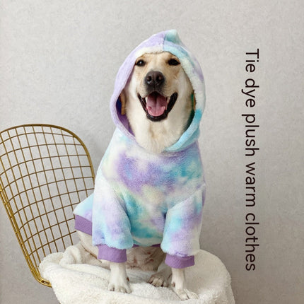 Tie Dyed Large Dog Clothing Warm